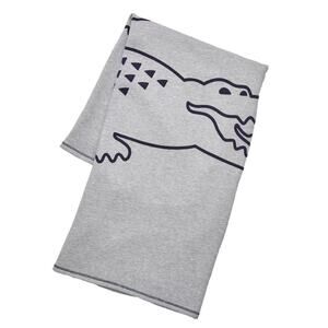 Lacoste Home Vintage-Like Croc Throw, 50" x 70"